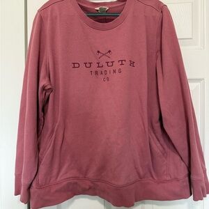 Duluth Trading Co. Pink Sweatshirt